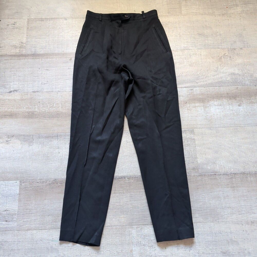 Austin Reed Women's Black 100% Wool Dress Pants Size 6 High Rise Tailored